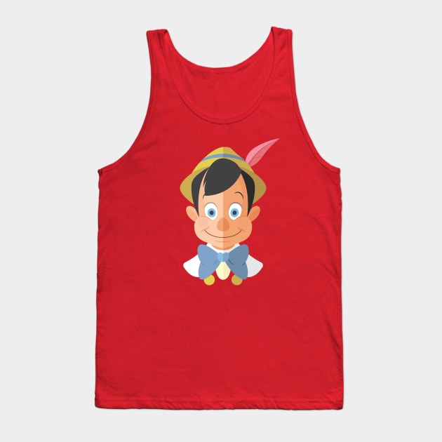 Pinocchio Tank Top by AJIllustrates